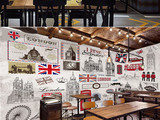 复古怀旧英伦欧式KTV酒吧咖啡大型无缝壁画背景墙14870643
