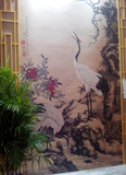 古画鹤壁画施工完成